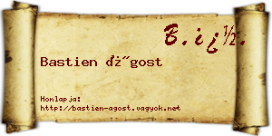 Bastien Ágost névjegykártya